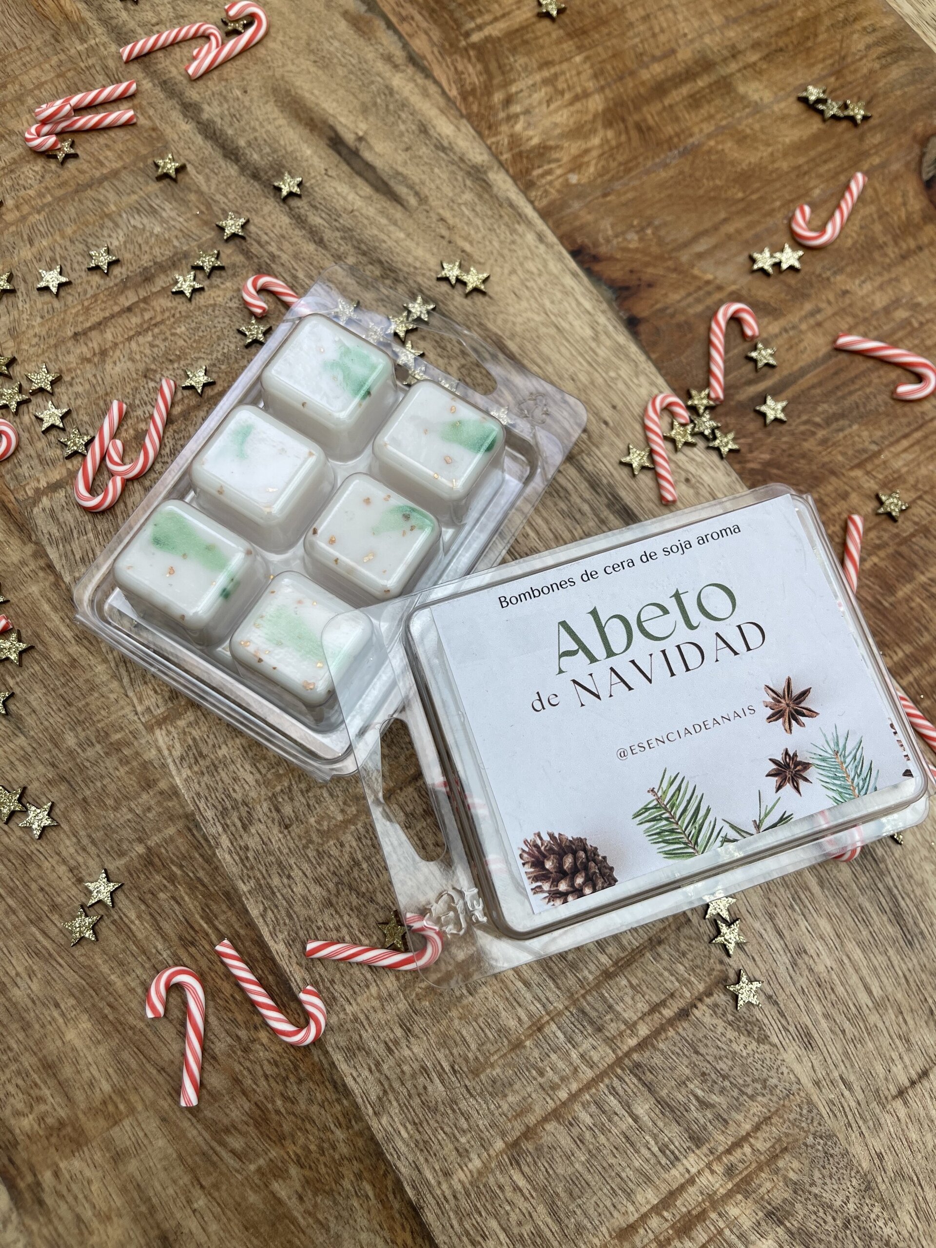 Bombones de cera aroma abeto de Navidad. - 2