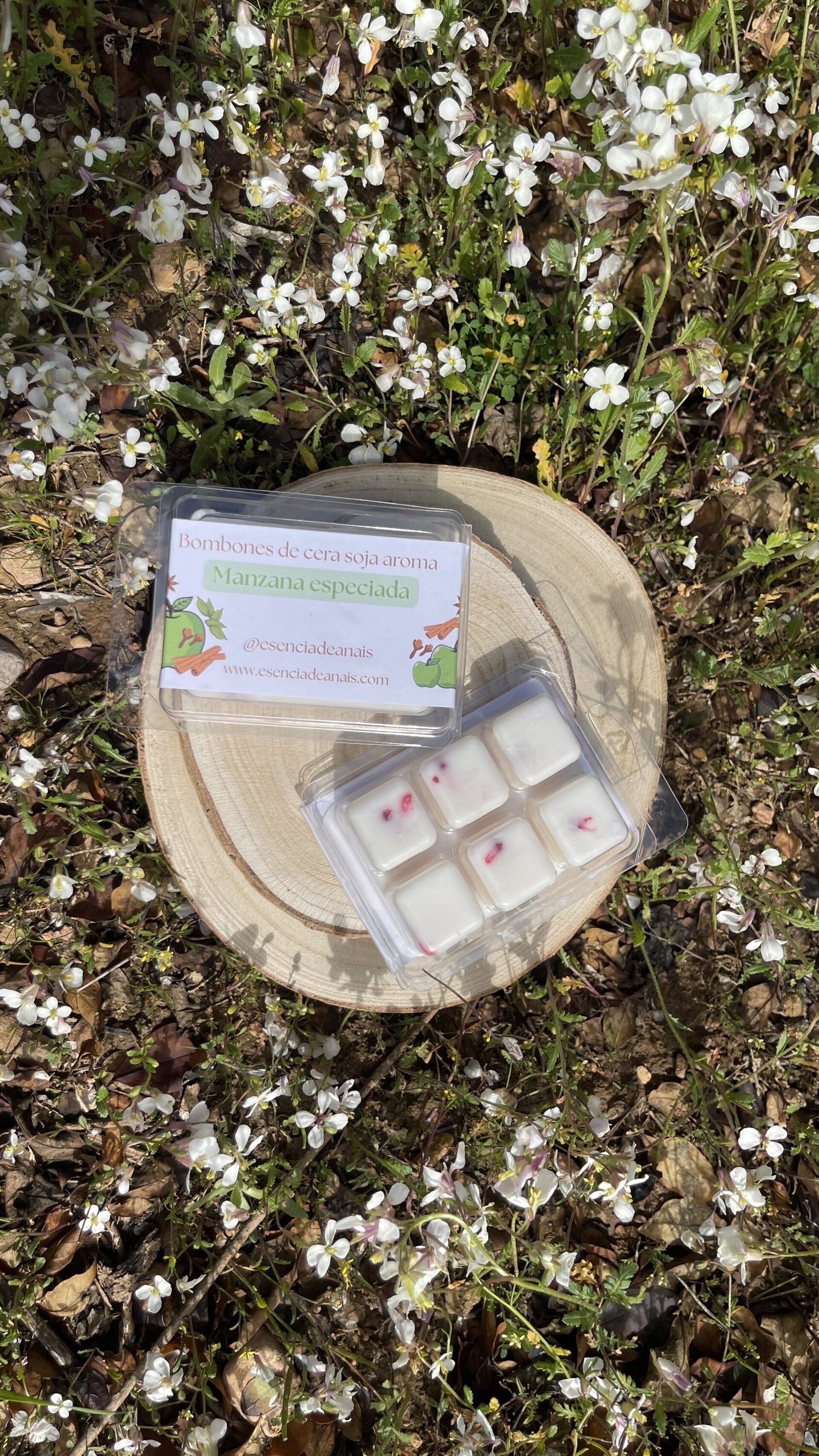 Bombones de cera aroma manzana especiada. - 2