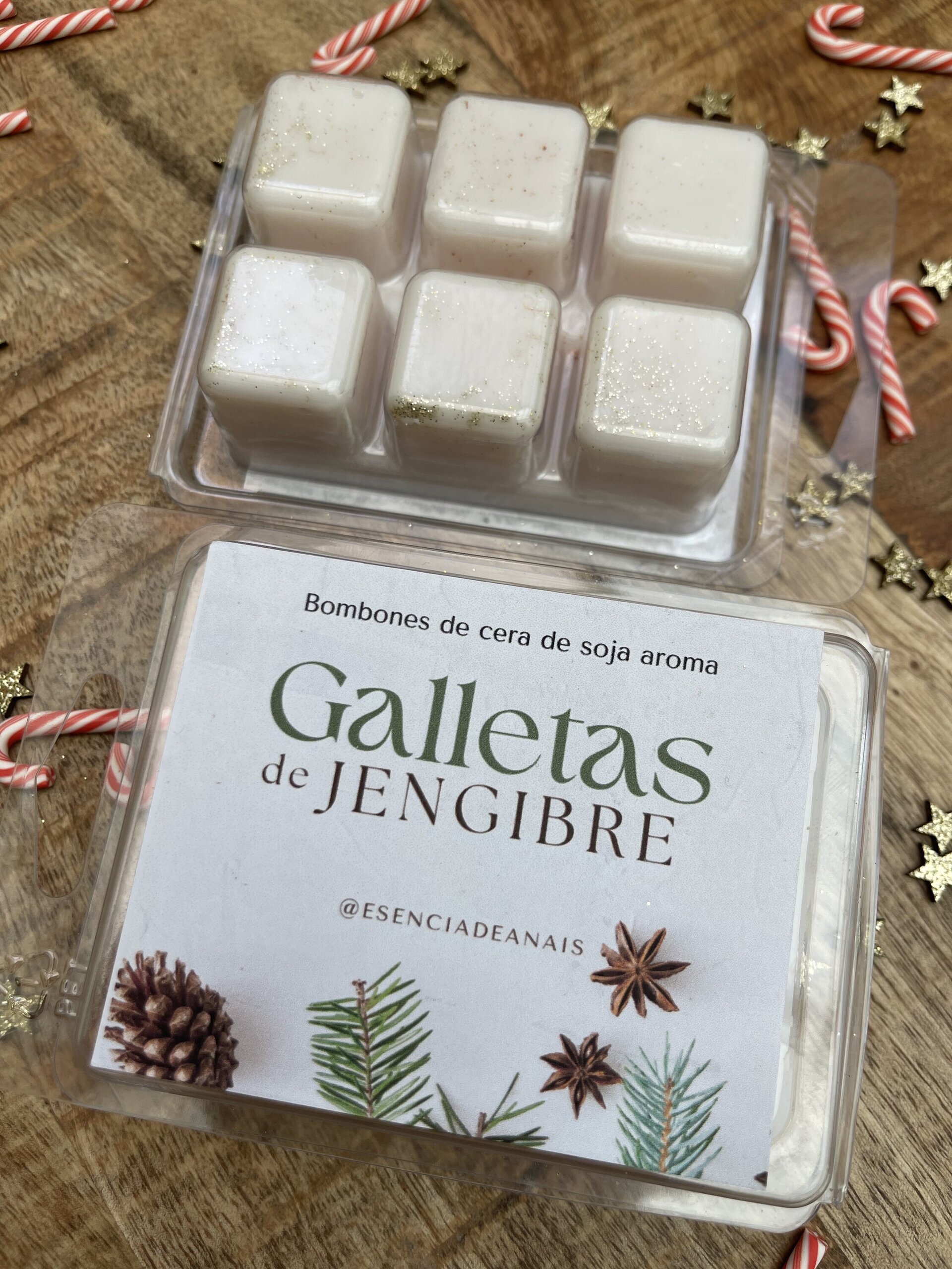 Bombones de cera aroma galletas de jengibre. - 2